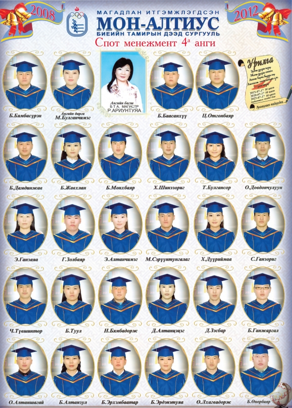 2012 оны төгсөгчид